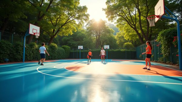 Maîtriser l'aménagement de votre terrain de basket extérieur
